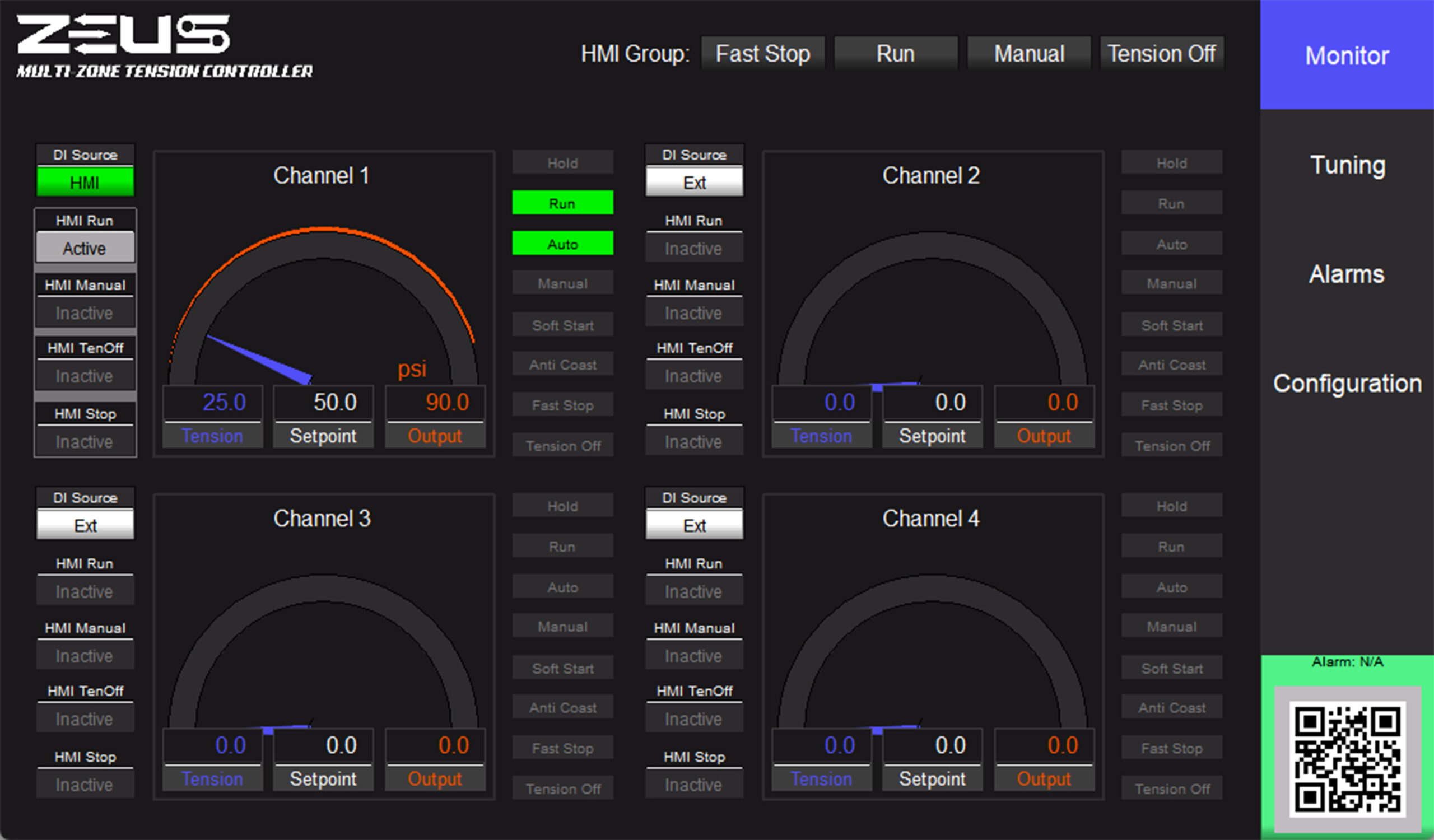 ZEUS Multi-Zone Tension Controller™