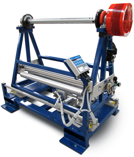 shifting roll stand web guide with tension control system